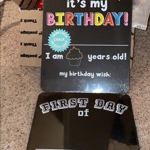 It’s My Birthday & First/Last Day of School Photo Chalkboards New